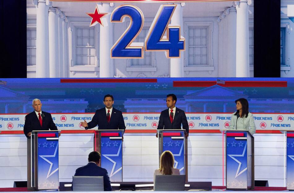 Debate republicano. Foto: Reuters.