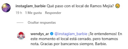 Qué pasó con el local de Wendy