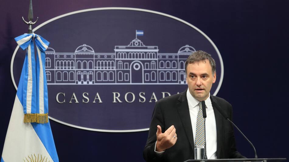 Manuel Adorni, vocero presidencial. Foto: NA.