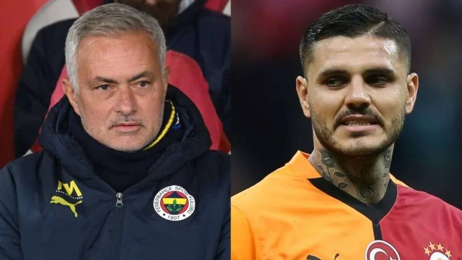 Jose Mourinho y Mauro Icardi.