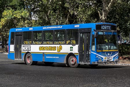 El servicio Norte de los colectivos de La Plata.