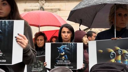 Flashmob en Roma para pedir liberación de rehenes israelíes. Foto: captura Viory.