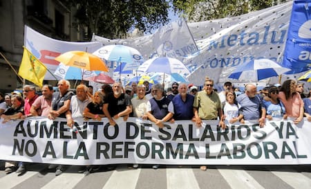 Marcha en contra de la Reforma Laboral