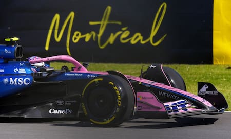 Franco Colapinto en el circuito Gilles Villeneuve de Canadá. Foto: Reuters (Mathieu Belanger)