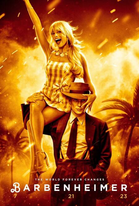 "Barbenheimer". Foto: Twitter/NangoCine