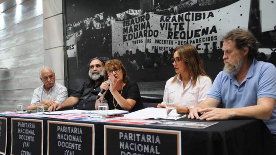 Encuentro de gremio docente CTERA. Foto: NA.