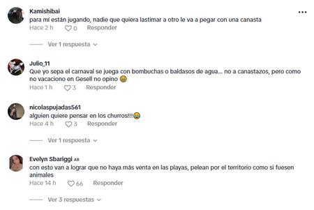 La reacción de los usuarios de TikTok al ver el video de la pelea. Foto: Captura de pantalla TikTok / tommaselian.