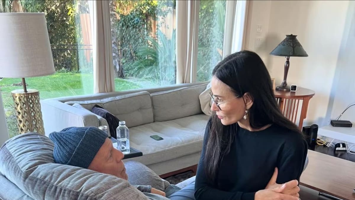 Demi Moore junto a Bruce Willis. Foto: Instagram/demimoore