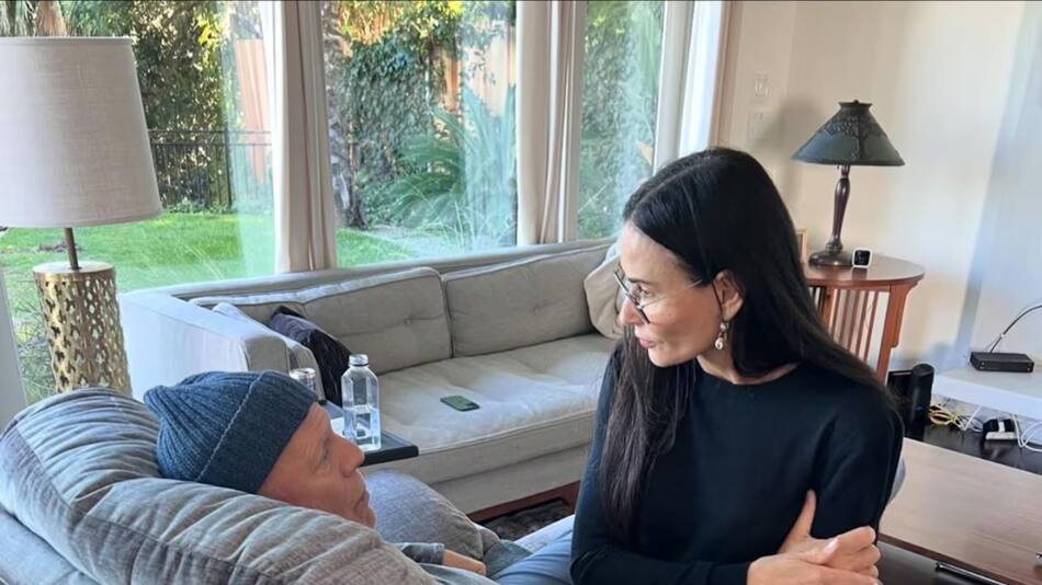 Demi Moore junto a Bruce Willis. Foto: Instagram/demimoore