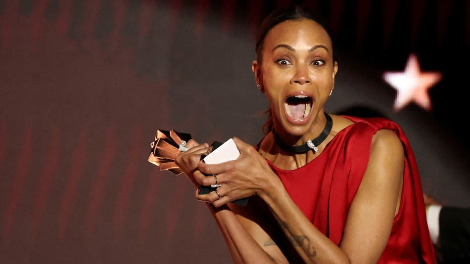 Zoe Saldaña en los Critics Choice Awards. Foto: REUTERS.