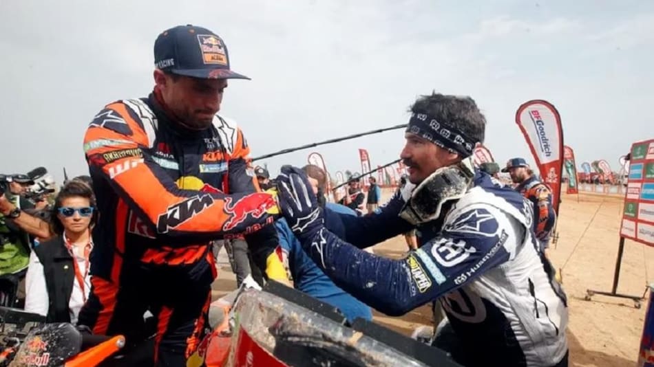 Skyler Howes y Kevin Benavides. Foto: Reuters