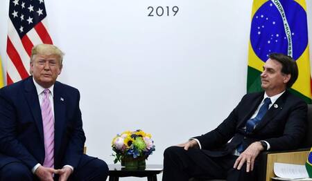 Donald Trump y Jair Bolsonaro en la Cumbre del G20