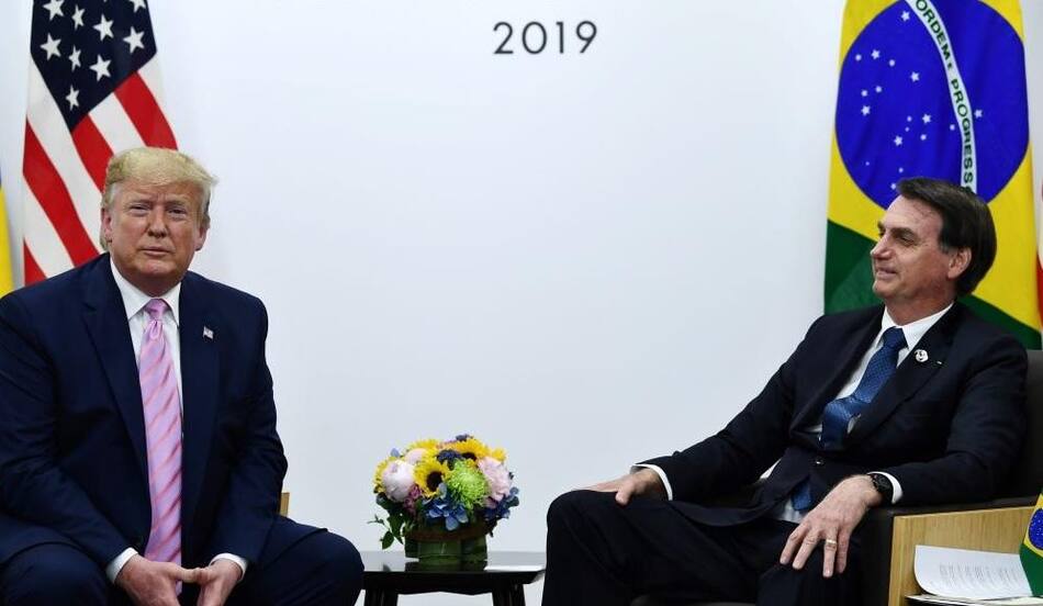 Donald Trump y Jair Bolsonaro en la Cumbre del G20