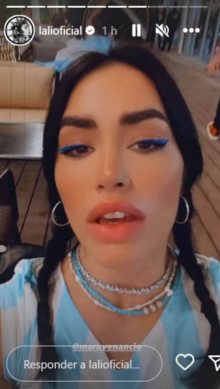 El maquillaje de Lali. Foto: Instagram.