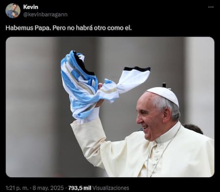 Memes relacionados a la asunción de León XIV. Foto: captura.