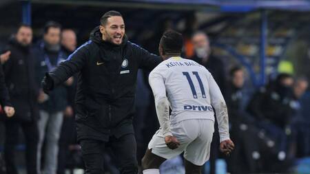 Festejo del Inter - Keita Balde (Reuters)