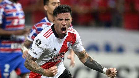 Enzo Pérez, River, Copa Libertadores. Foto: NA.