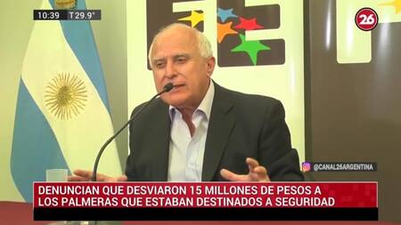 Miguel Lifschitz, escándalo por desvío de fondos, captura Canal 26