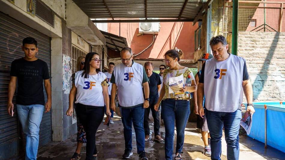Diego Valenzuela en el barrio Ejército de los Andes. Foto: Prensa.
