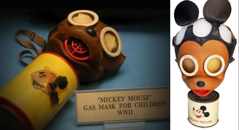 Máscara antigás de Mickey Mouse, Walt Disney, Segunda Guerra Mundial