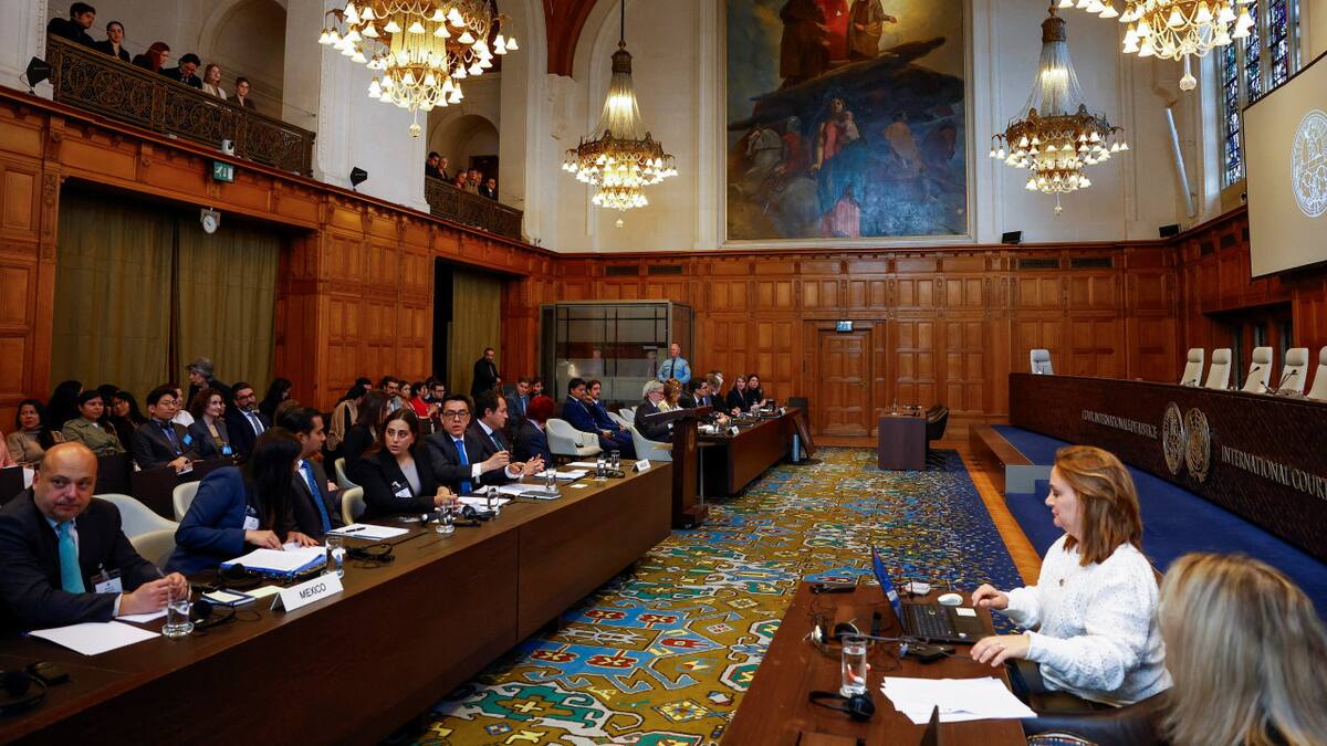 Audiencia pública en la Corte Internacional de Justicia. Foto: Reuters