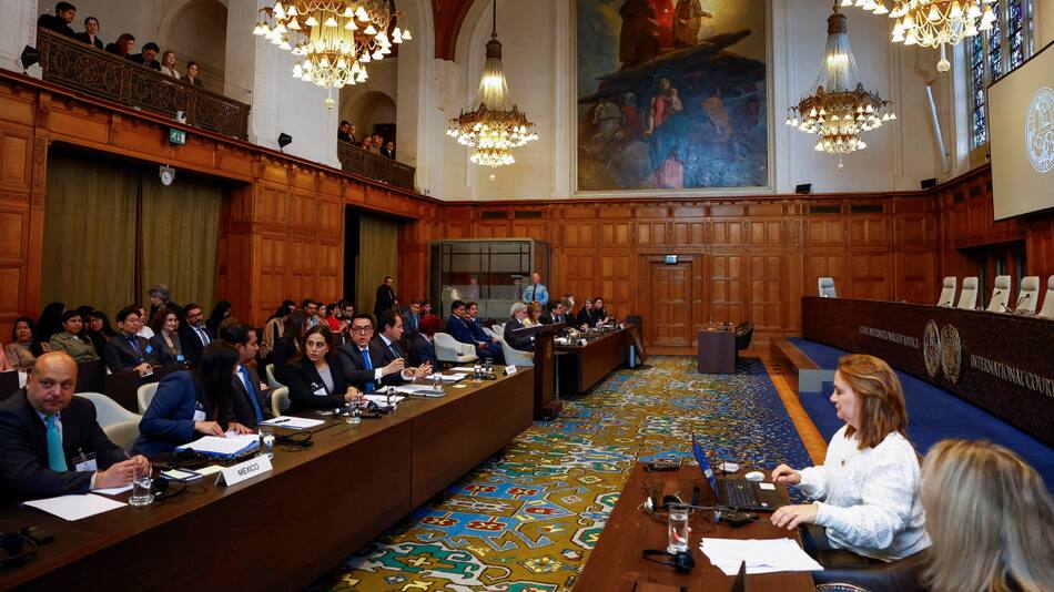 Audiencia pública en la Corte Internacional de Justicia. Foto: Reuters