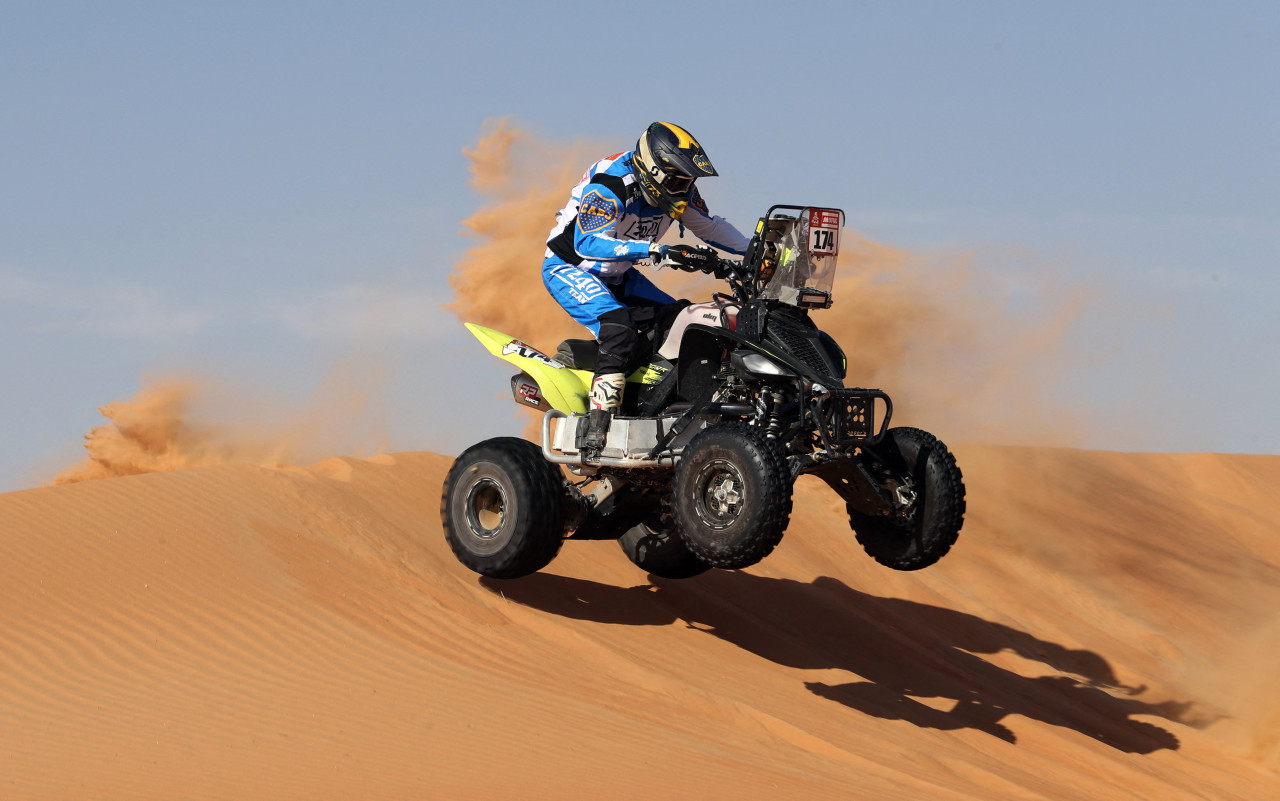 Manuel Andujar en el Rally Dakar 2024. Foto: REUTERS.