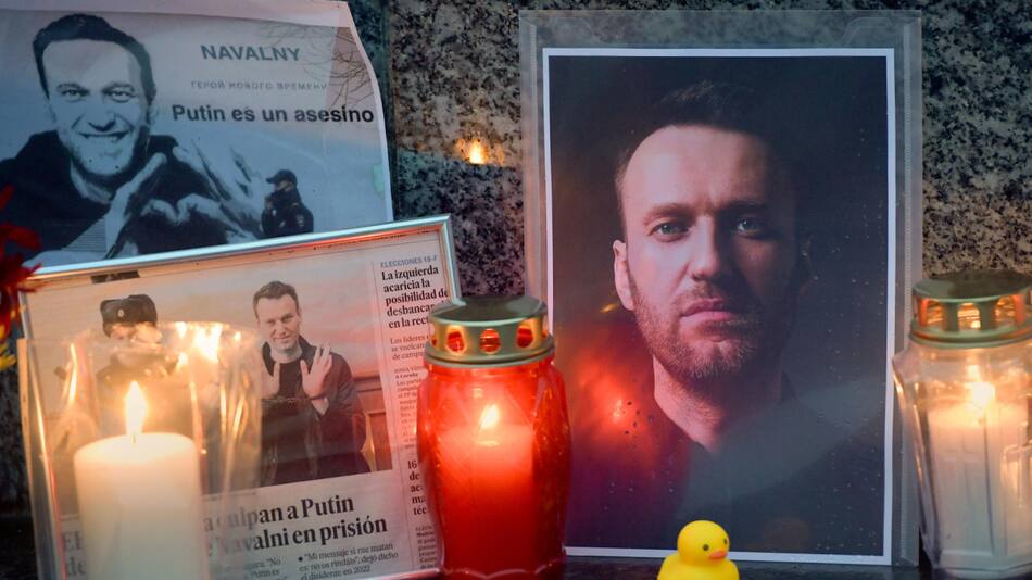 Funeral de Navalny. Foto: EFE.