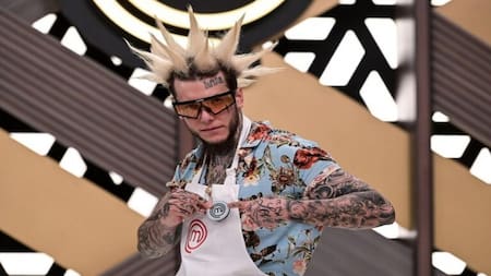 Alexander Caniggia casi prende fuego la cocina de "MasterChef"