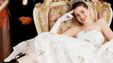 Anne Hathaway en "El diario de la princesa". Foto: NA.