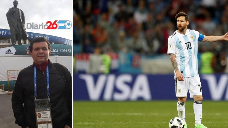 "Gallego" Fernández y Messi - columna Mundial Rusia 2018
