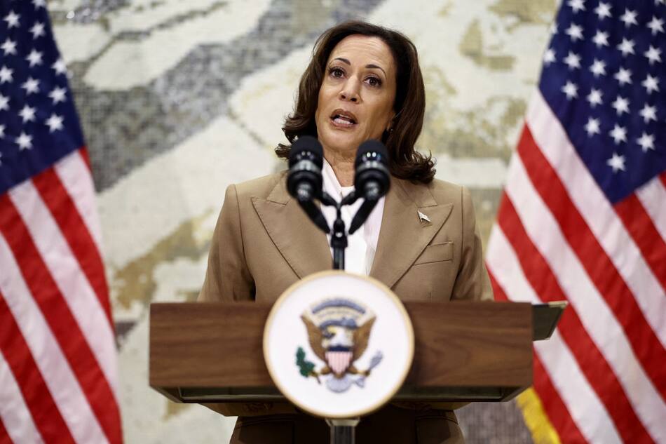 Kamala Harris, vicepresidente de Estados Unidos. Foto: Reuters.