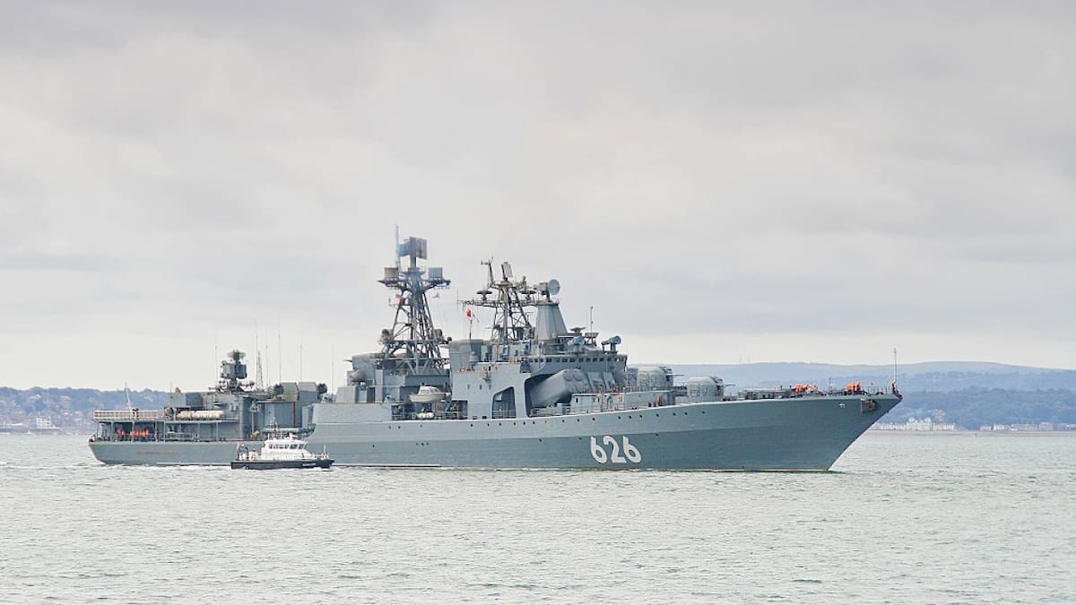 Ejercicios navales de la flota rusa. Foto: Reuters.
