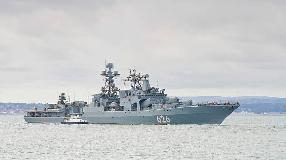 Ejercicios navales de la flota rusa. Foto: Reuters.
