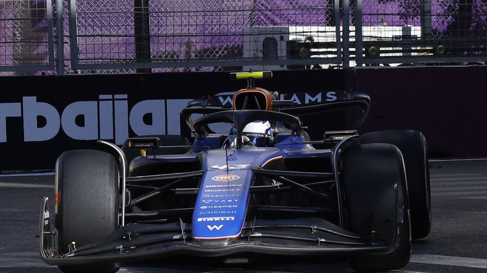 Franco Colapinto en el Gran Premio de Azerbaiyán de la Fórmula 1. Foto: Reuters.