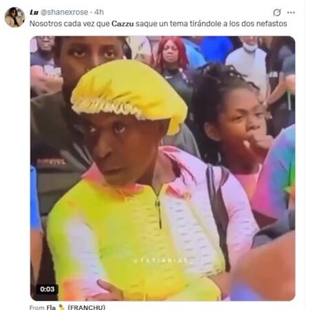 Los memes tras el lanzamiento de "Con otra", la canción de Cazzu. Foto: X.