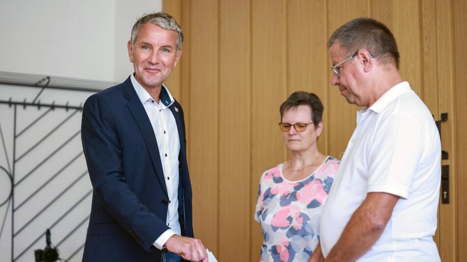 El principal candidato de extrema derecha, Bjoern Hoecke. Foto: Reuters.
