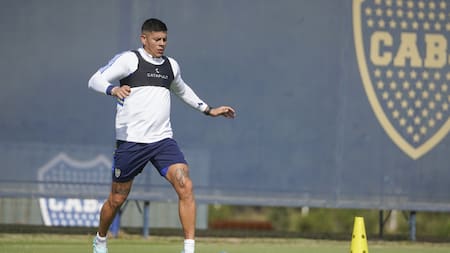 Marcos Rojo en Boca. Foto: NA.