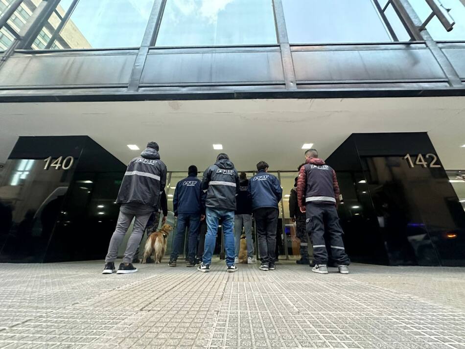 Operativo en la City porteña. Foto: Aduana/AFIP.