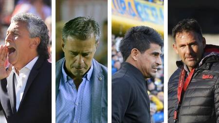 Gorosito, Pusineri, Ibarra y Dabove, los técnicos de los punteros del torneo. Foto: NA.