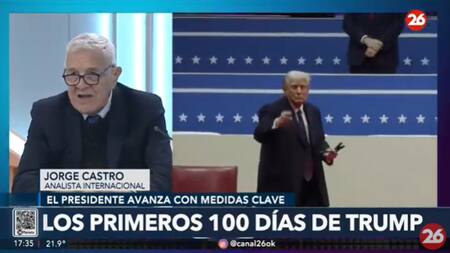 Jorge Castro son los primeros 100 dias del gobierno de Donald Trump. Foto: Captura de video