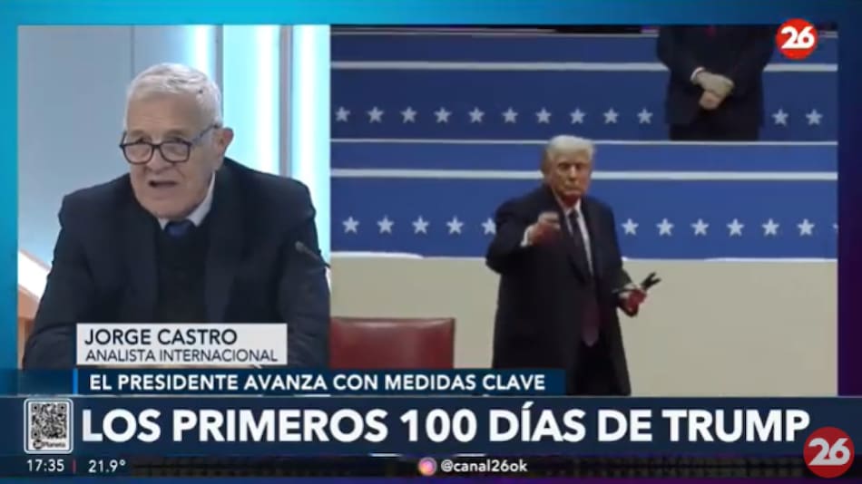 Jorge Castro son los primeros 100 dias del gobierno de Donald Trump. Foto: Captura de video