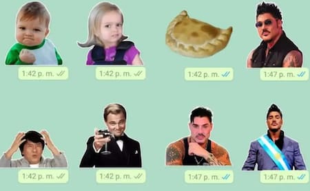 Stickers de WhatsApp.