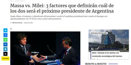 "El Nacional" de Venezuela. Foto: Captura de pantalla.