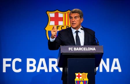 Joan Laporta, presidente del Barcelona, fútbol español, NA