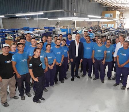 Daniel Scioli recorrió empresas para profundizar la integración productiva con Brasil