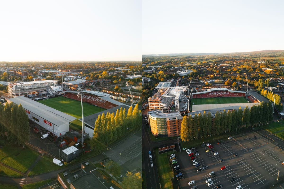El Racecourse Ground es considerado el estadio de fútbol más antiguo del mundo en funcionamiento durante la actualidad.