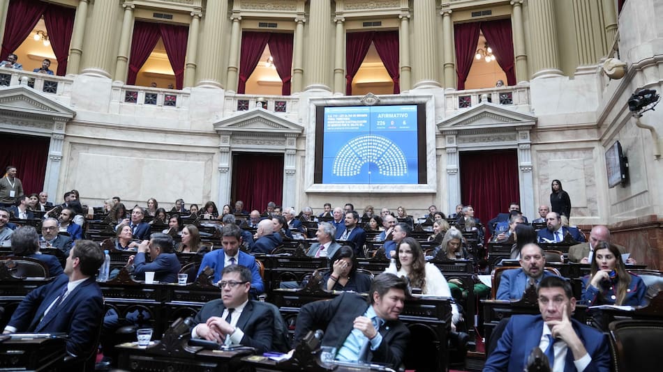 Sesión en Diputados.