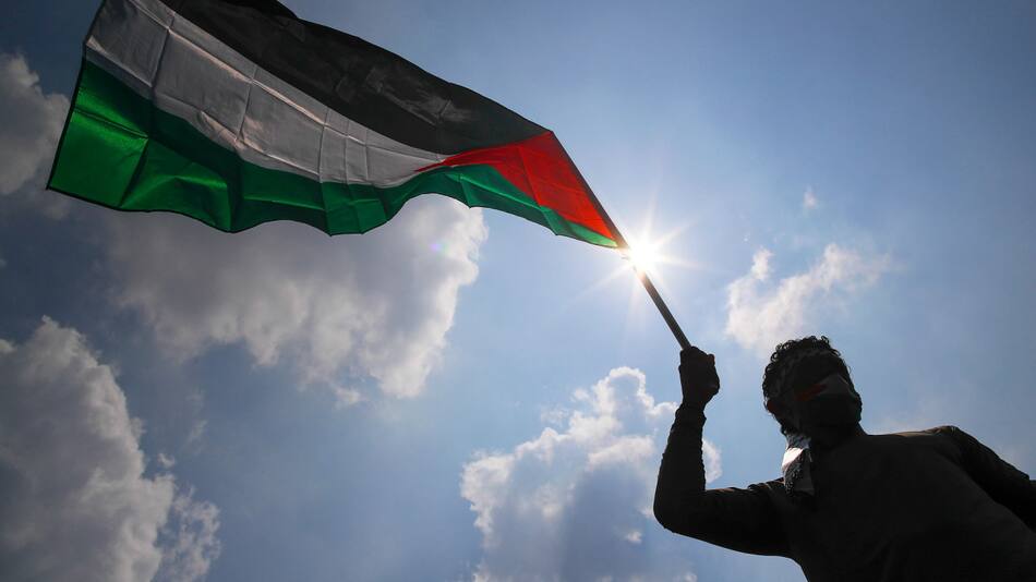 Bandera de Palestina. Foto: EFE