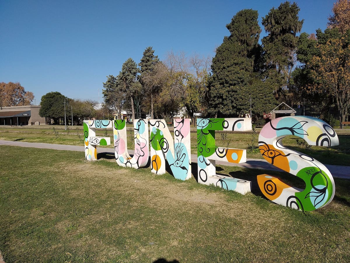 Postal de la ciudad santafesina de Funes.
